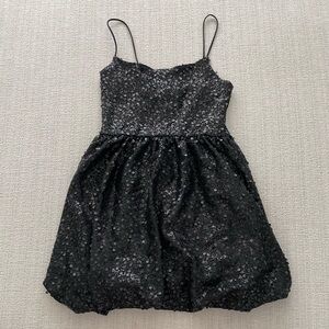 black sequin party mini dress | prettylittlething